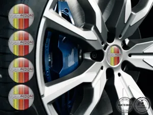 Toyota TRD Badges Roues Premium Momentum Stellaire Cœur